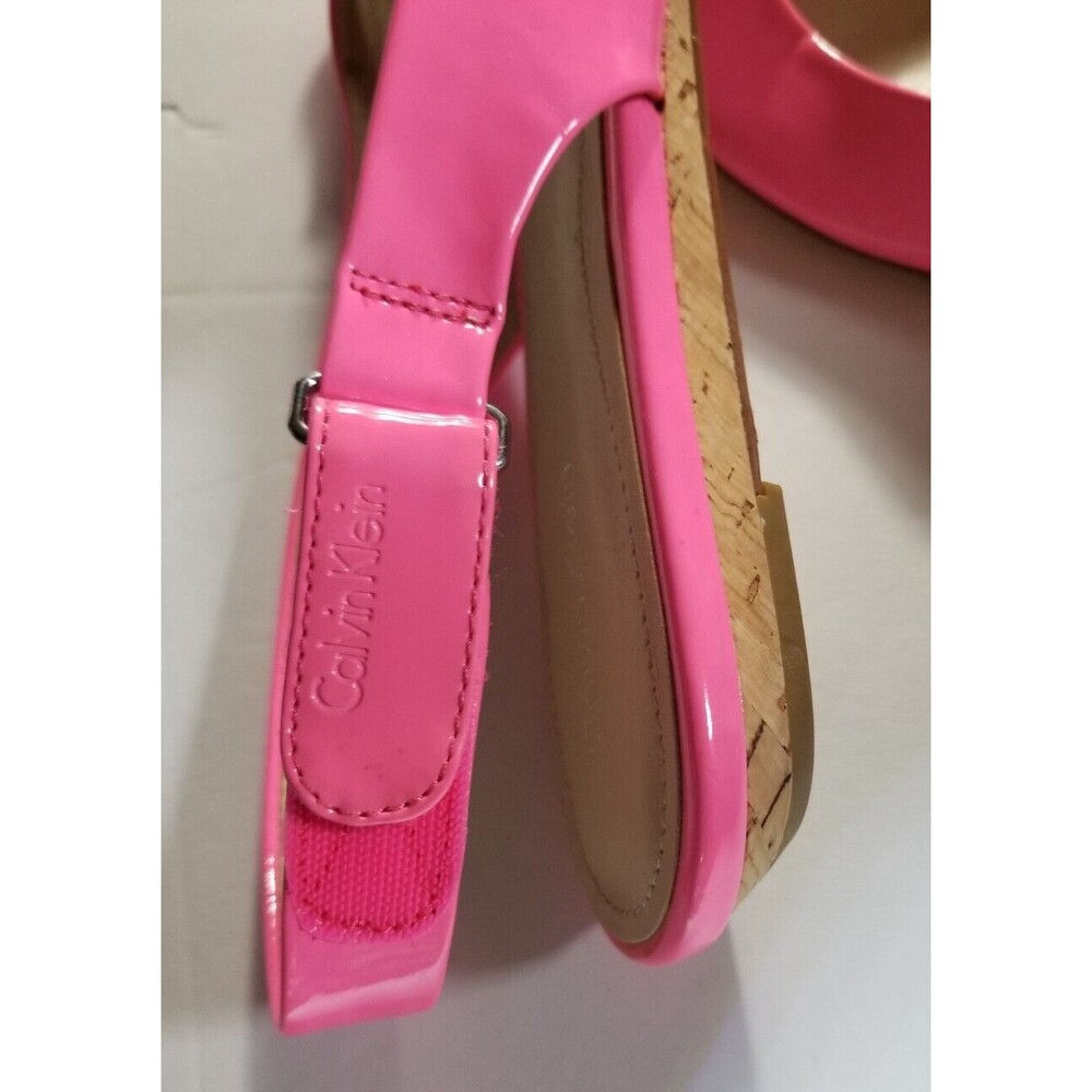 Calvin Klein Women's Shoes Neon Pink Patent US Size 9M Jaylin New  READ BELOW - Picture 5 of 9